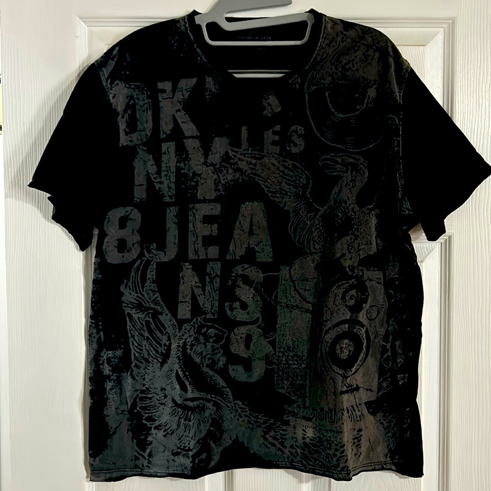 DKNY size medium. Black with grey print